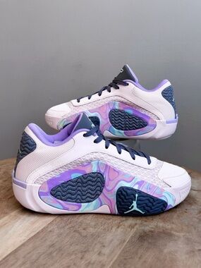 Nike Jordan Tatum 2 Easter Sidewalk Chalk Basketball Men 8 Women 9.5 Pink Purple